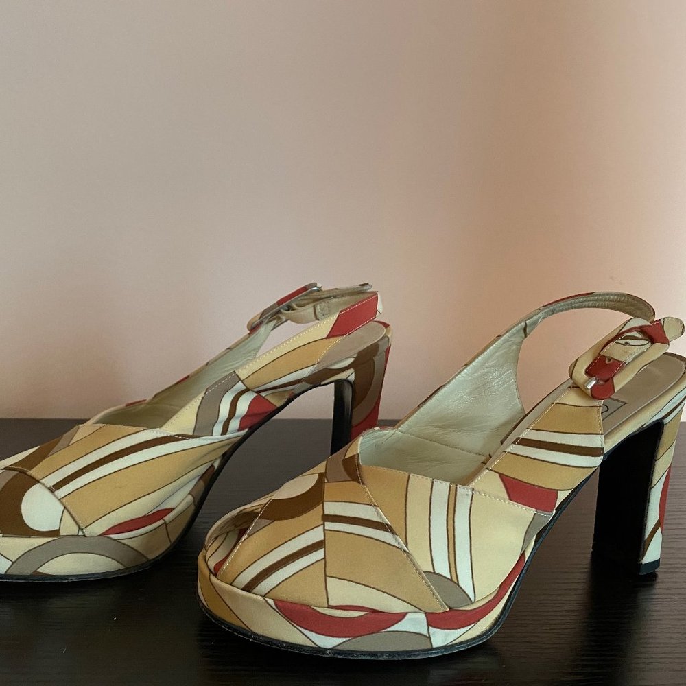J.D. Mizrachi Italian vintage platfrom shoes